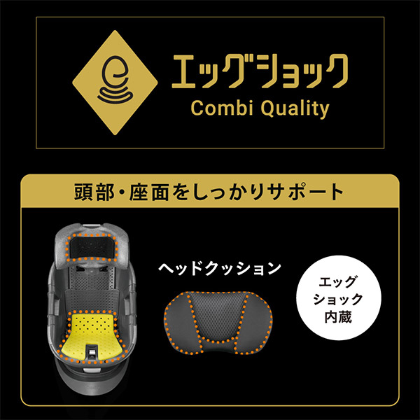 コンビ ホワイトレーベル チャイルドシート THE S plus ISOFIX エッグ