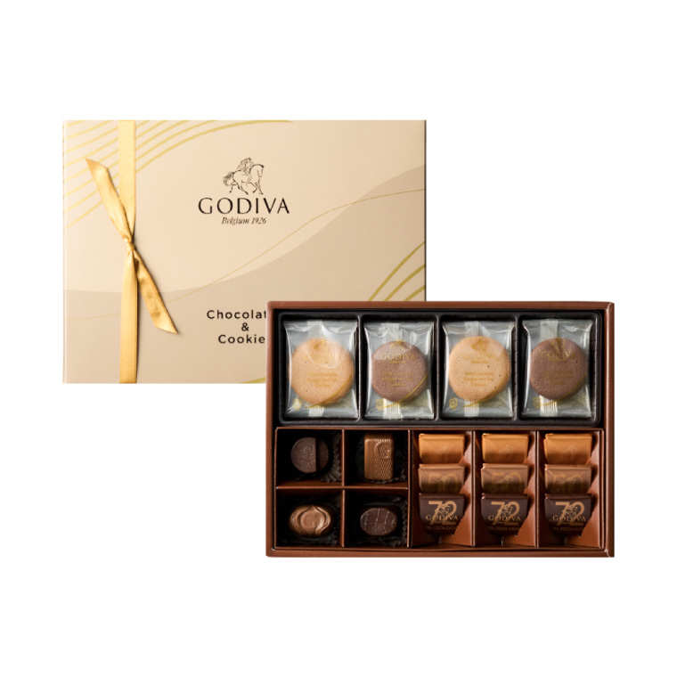 ゴディバ GODIVA チョコレート＆クッキーアソートメント（13粒+8枚）（208038）のし包装メッセージカード不可 C-25 YF