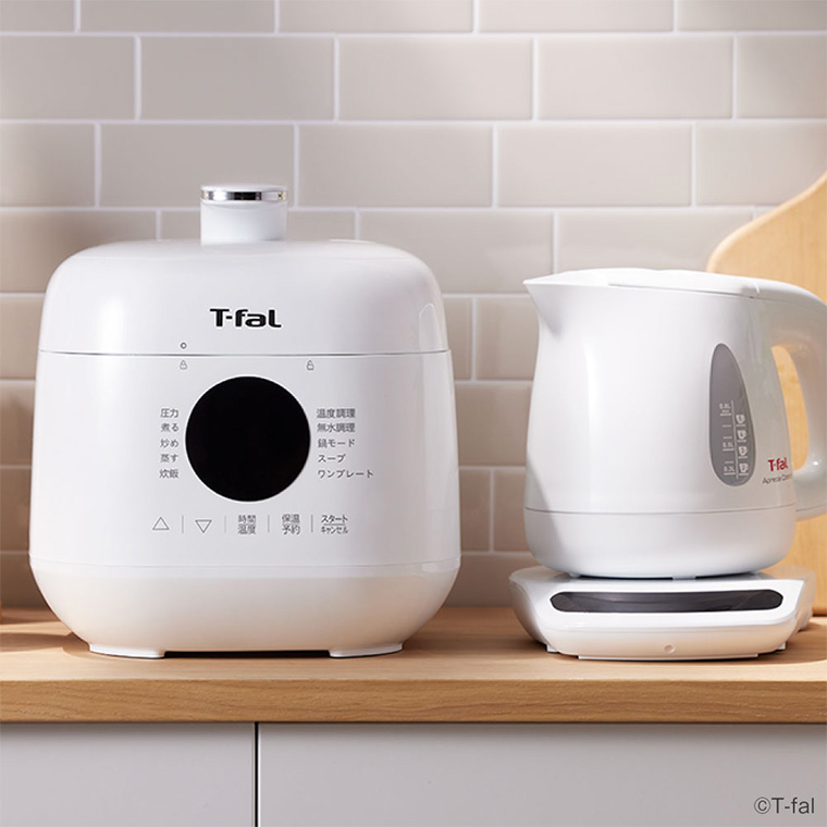 ティファール T-fal ラクラ・クッカー ミニ 電気圧力鍋 ホワイト 2.3L