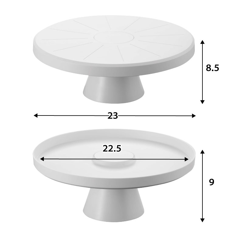 ツーウェイケーキスタンド タワー 山崎実業 tower ホワイト/ブラック
