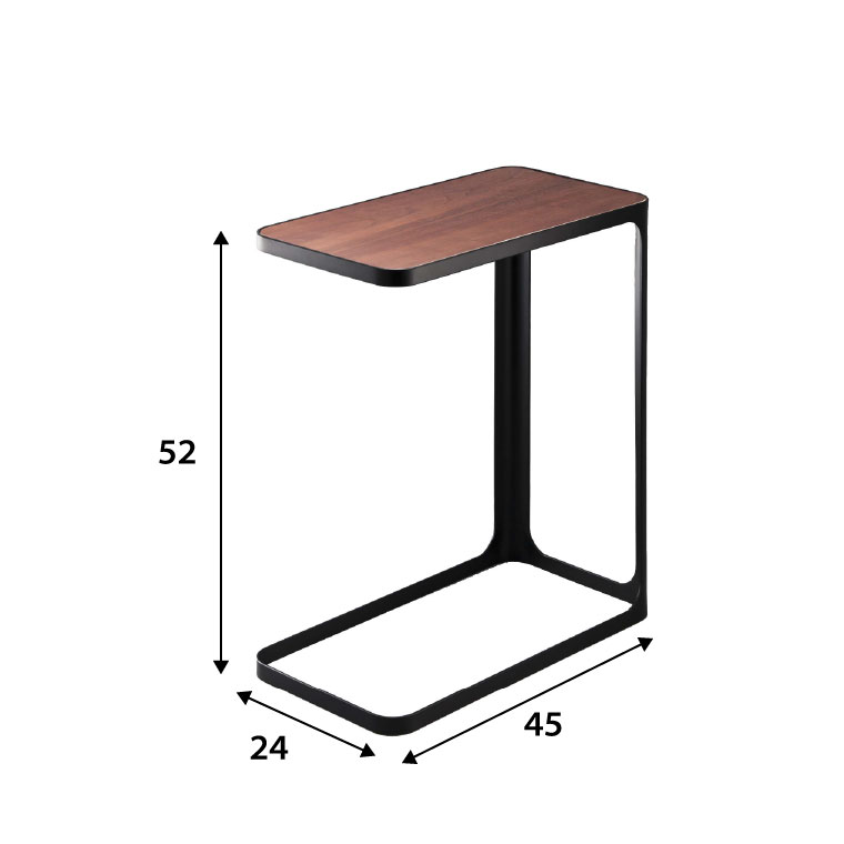 サイドテーブル フレーム ] 山崎実業 frame ホワイト ブラック 7202